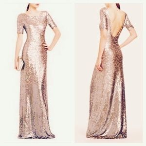BCBG Maxazria Sequin Ennor Evening Gown